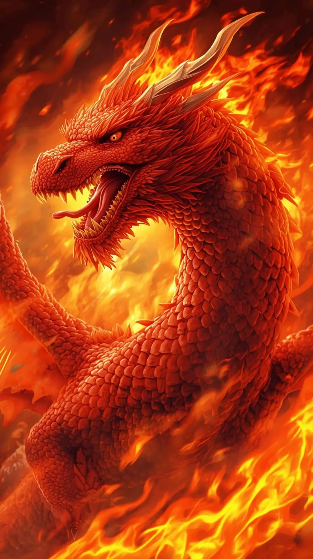 Mael-Gor, chef des dragon de feu dans le roman LES FLAMMES DU SERMENT