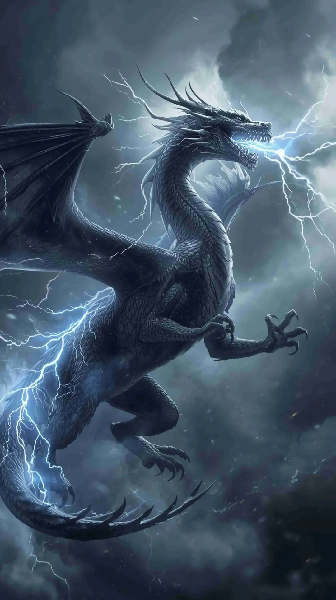 Syv-re-el, dragonne des tempêtes dans le roman LES FLAMMES DU SERMENT